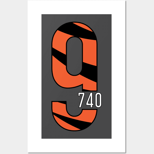 Who Dey Number 9? Wall Art by PixelDot Gra.FX Collection